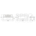 OUTLET Puszka blatowa 6M (3x 45x45) aluminiowa ORNO 1,5m
