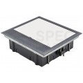 OUTLET Puszka podłogowa 12M (6x 45x45) IP40 regulowana Alantec