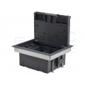 OUTLET Puszka podłogowa 8M 4x 45x45 Alantec regulowana