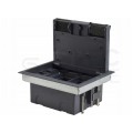 OUTLET Puszka podłogowa 8M (4x 45x45) IP40 regulowana Alantec