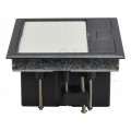 OUTLET Puszka podłogowa 8M (4x 45x45) IP40 regulowana Alantec