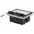 OUTLET Puszka podłogowa 8M (4x 45x45) IP40 regulowana Alantec