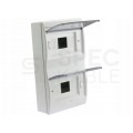 OUTLET Rozdzielnica n/t 16mod. (2x8) z listwą N+PE IP40