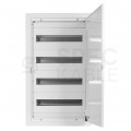 OUTLET Rozdzielnica podtynkowa metalowa 4x18 modułów IP30 (400V AC) 735x415x130mm drzwi pełne KOLE SYSTEMS
