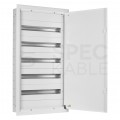 OUTLET Rozdzielnica podtynkowa metalowa 5x24 modułów IP30 (400V AC) 965x523x130mm drzwi pełne KOLE SYSTEMS