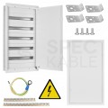 OUTLET Rozdzielnica podtynkowa metalowa 5x24 modułów IP30 (400V AC) 965x523x130mm drzwi pełne KOLE SYSTEMS