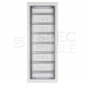OUTLET Rozdzielnica podtynkowa metalowa 7x18 modułów IP30 (400V AC) 1185x415x130mm drzwi pełne KOLE SYSTEMS