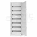 OUTLET Rozdzielnica podtynkowa metalowa 7x18 modułów IP30 (400V AC) 1185x415x130mm drzwi pełne KOLE SYSTEMS