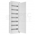 OUTLET Rozdzielnica podtynkowa metalowa 7x18 modułów IP30 (400V AC) 1185x415x130mm drzwi pełne KOLE SYSTEMS