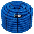 OUTLET Rura karbowana AROT 40mm dwuwarstwowa osłonowa do ziemi peszel z pilotem 450N HDPE niebieska 50m RDG ELMARK
