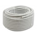 OUTLET Rura karbowana elektroinstalacyjna RKGL 20/14,5mm giętka samogasnąca peszel z pilotem 320N PVC szara 50m PAWBOL