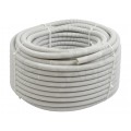 OUTLET Rura karbowana elektroinstalacyjna RKGL 20/15mm giętka samogasnąca peszel z pilotem 320N PVC UV szara 45m