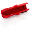 OUTLET Ściągacz izolacji uniwersalny do kabli okrągłych 0,8-13mm i kabli płaskich max 13mm KNIPEX 16 64 125 SB