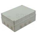 OUTLET Skrzynka hermetyczna IP65 Puszka instalacyjna 300x220x120mm bezhalogenowa szara z dławikami PG29 S-BOX 606