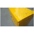 OUTLET Skrzynka szafka gazowa nierdzewna żółta 250x250x200mm + kluczyk bezpieczeństwa
