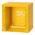 OUTLET Skrzynka szafka gazowa nierdzewna żółta 250x250x200mm + kluczyk bezpieczeństwa