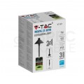 OUTLET Słupek ogrodowy wysokość 71cm LED COB IP65 czarny V-TAC SAMSUNG VT-907 3 LATA GWARANCJI