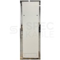 OUTLET Szafa stojąca 19" 42U 600x600mm drzwi szklane szara BKT
