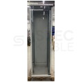 OUTLET Szafa stojąca 19" 42U 600x600mm drzwi szklane szara BKT