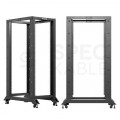OUTLET Szafa stojąca OPEN RACK 19" 32U 600x1000mm do serwerów i magazynów energii otwarta czarna LANBERG
