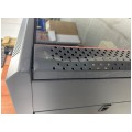 OUTLET Szafa stojąca RACK 19" 22U 600x600mm drzwi szklane czarna NEKU FLR + wyposażenie