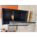 OUTLET Szafa stojąca RACK 19" 22U 600x600mm drzwi szklane czarna NEKU FLR + wyposażenie