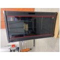 OUTLET Szafa stojąca RACK 19" 22U 600x600mm drzwi szklane czarna NEKU FLR + wyposażenie