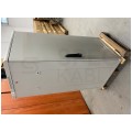 OUTLET Szafa stojąca RACK 19" 27U 600x600mm drzwi szklane szara TOTEN G7