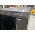 OUTLET Szafa stojąca RACK 19" 32U 600x600mm drzwi szklane czarna NEKU FLR + wyposażenie