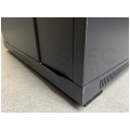 OUTLET Szafa stojąca RACK 19" 32U 600x600mm drzwi szklane czarna NEKU FLR + wyposażenie