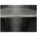 OUTLET Szafa stojąca RACK 19" 42U 600x800mm drzwi szklane czarna NEKU FLR + wyposażenie