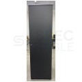 OUTLET Szafa stojąca RACK 19" 42U 600x800mm drzwi szklane czarna NEKU FLR + wyposażenie