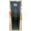OUTLET Szafa stojąca RACK 19" 42U 600x800mm drzwi szklane czarna NEKU FLR + wyposażenie