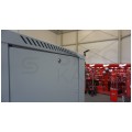 OUTLET Szafa stojąca RACK 19" 42U 600x800mm drzwi szklane szara G7