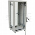 OUTLET Szafa stojąca RACK 19" 42U 600x800mm drzwi szklane szara G7