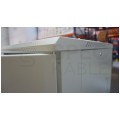OUTLET Szafa stojąca RACK 19" 42U 600x800mm drzwi szklane szara G7