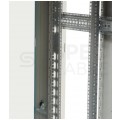 OUTLET Szafa stojąca RACK 19" 42U 800x1000mm drzwi szklane czarna TOTEN G7