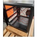 OUTLET Szafa stojąca RACK 19" 9U 600x600mm drzwi szklane czarna NEKU