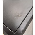OUTLET Szafa stojąca RACK 19" 9U 600x600mm drzwi szklane czarna NEKU