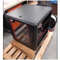 OUTLET Szafa stojąca RACK 19" 9U 600x600mm drzwi szklane czarna NEKU