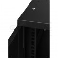 OUTLET Szafa wisząca RACK 10" 6U 300mm drzwi szklane czarna NEKU