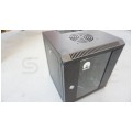 OUTLET Szafa wisząca RACK 10" 6U 300mm drzwi szklane czarna NEKU TS