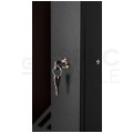 OUTLET Szafa wisząca RACK 10" 9U 300mm drzwi szklane czarna NEKU