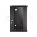 OUTLET Szafa wisząca RACK 10" 9U 300mm drzwi szklane czarna NEKU TS