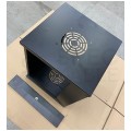 OUTLET Szafa wisząca RACK 10" 9U 300mm drzwi szklane czarna NETRACK S-Line