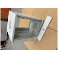 OUTLET Szafa wisząca RACK 10" 9U 300mm drzwi szklane szara NETRACK S-Line