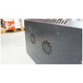 OUTLET Szafa wisząca RACK 19" 12U 450mm drzwi szklane czarna NEKU TS BOX