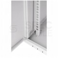 OUTLET Szafa wisząca RACK 19" 12U 450mm drzwi szklane szara BOX