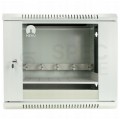OUTLET Szafa wisząca RACK 19" 12U 500mm drzwi szklane szara NEKU TS BOX