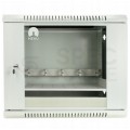 OUTLET Szafa wisząca RACK 19" 12U 500mm drzwi szklane szara NEKU TS BOX